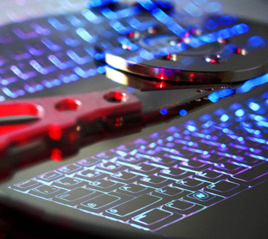 Computer and Hardware Montage