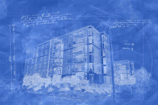 Condominium Building Construction Blueprint Design