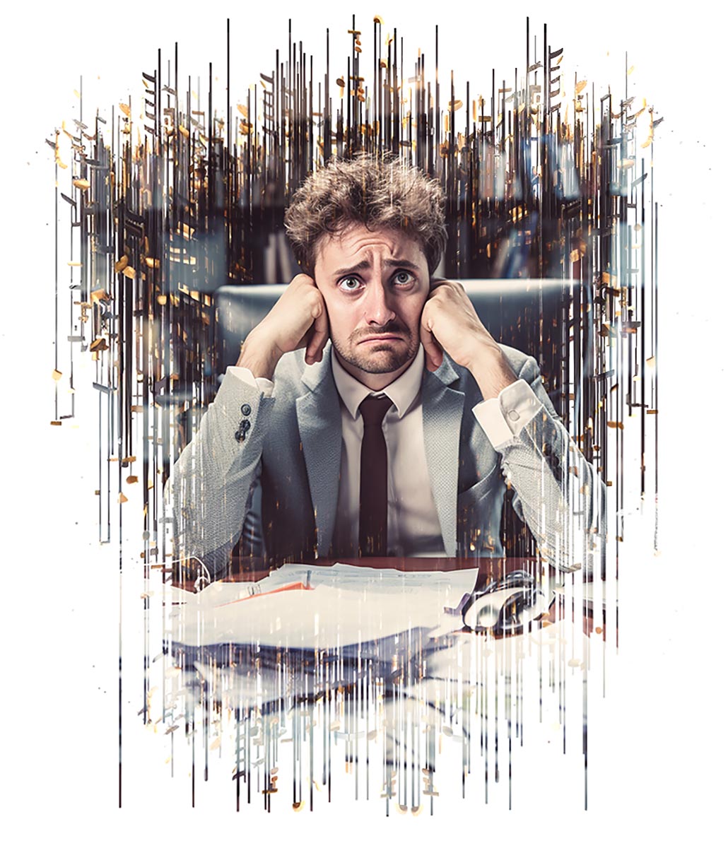 Depressed and Frustrated Businessman