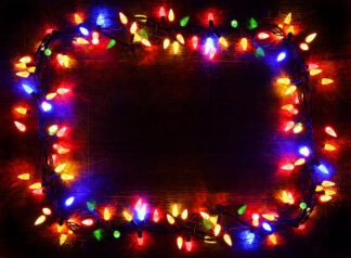 Large Set of Colorful Christmas Lights