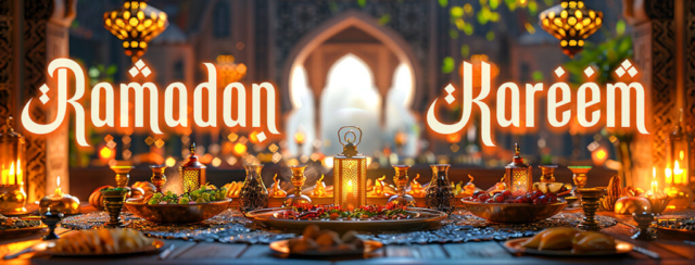 Ramadan Kareem Banner - Large Community Feast