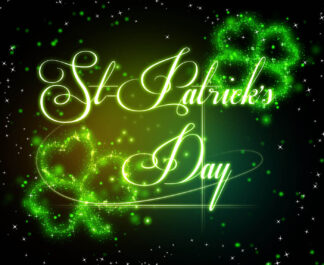 St-Patrick Day with 4 Leaf Clovers