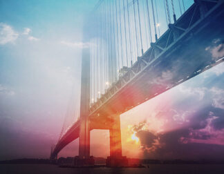 Surreal Suspension Bridge 01 - stock photos and royalty-free images